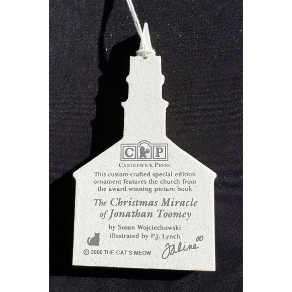 Cats Meow THE CHRISTMAS MIRACLE Ornament of Johnathan Toomey -S98 - Picture 5 of 6